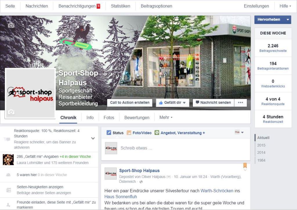 Facebook Seite